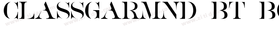 ClassGarmnd BT Bold字体转换